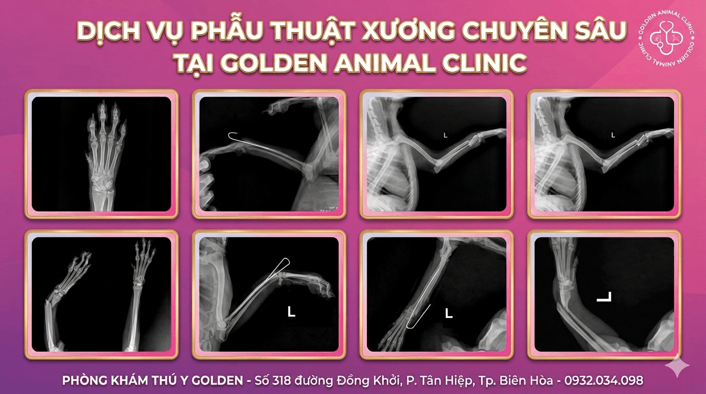 Không gian chăm sóc thú cưng tại Golden Animal Clinic
